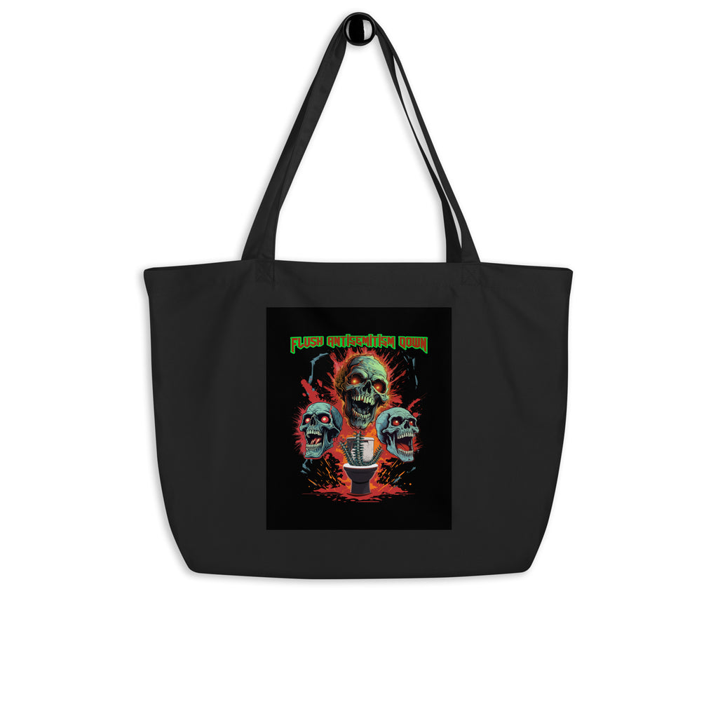 Horror Movie | Antisemitism | Large Organic Tote Bag Jouparty