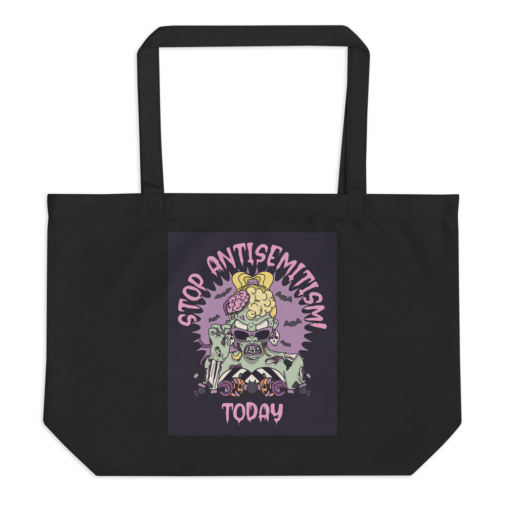 Horror Movie | Antisemitism | Large Organic Tote Bag