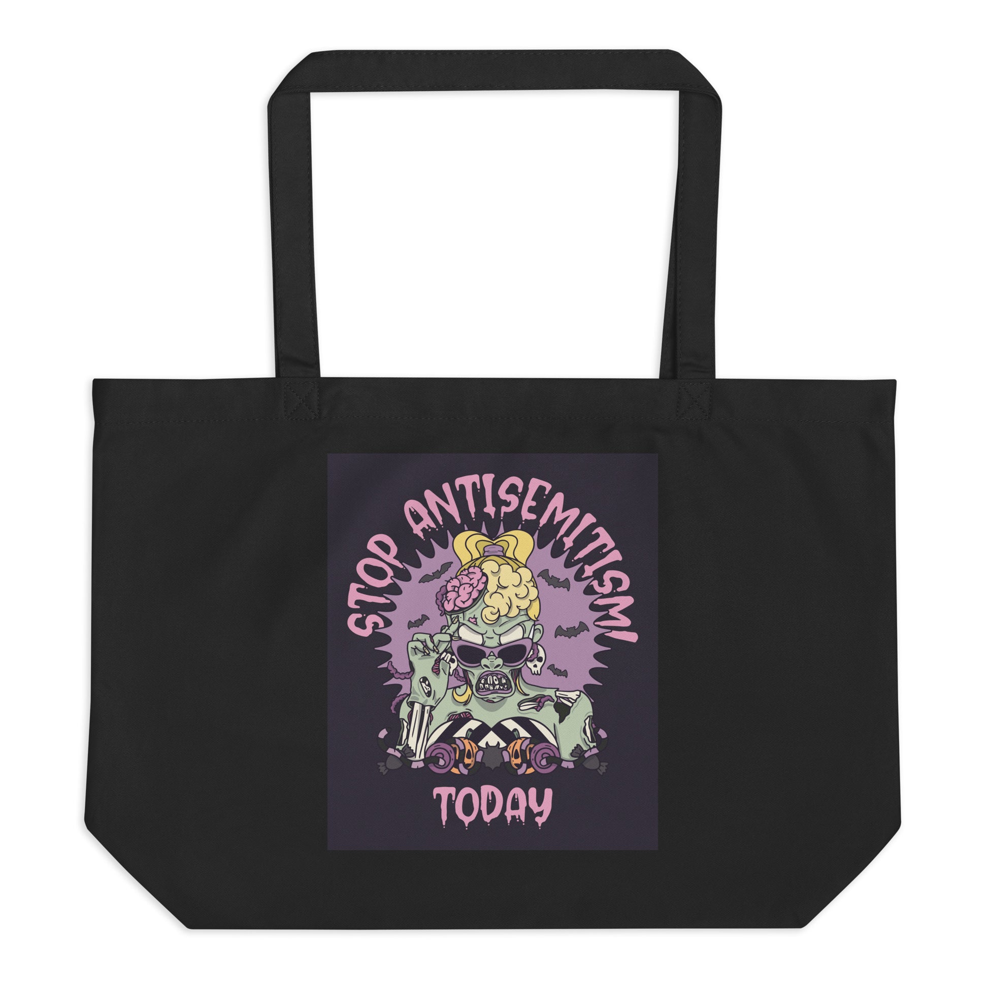 Horror Movie | Antisemitism | Large Organic Tote Bag