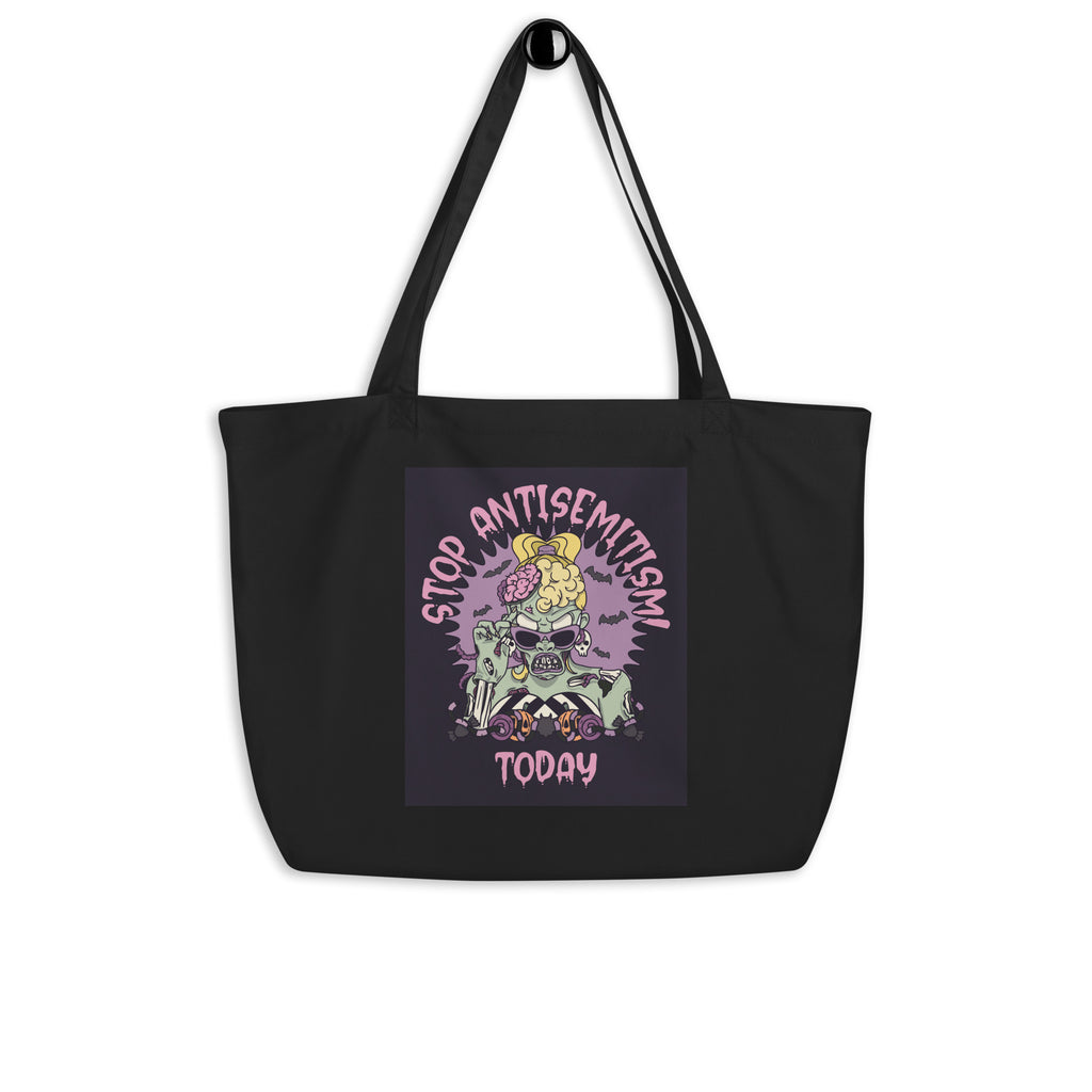 Horror Movie | Antisemitism | Large Organic Tote Bag
