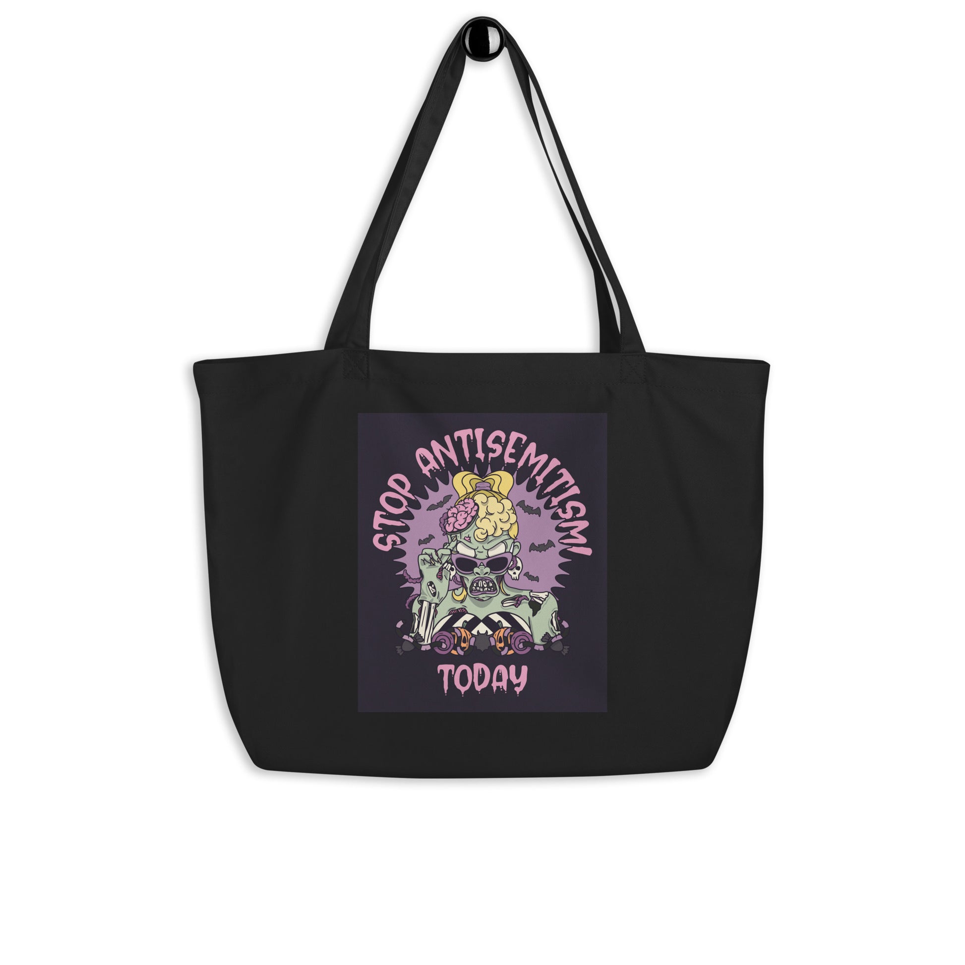 Horror Movie | Antisemitism | Large Organic Tote Bag