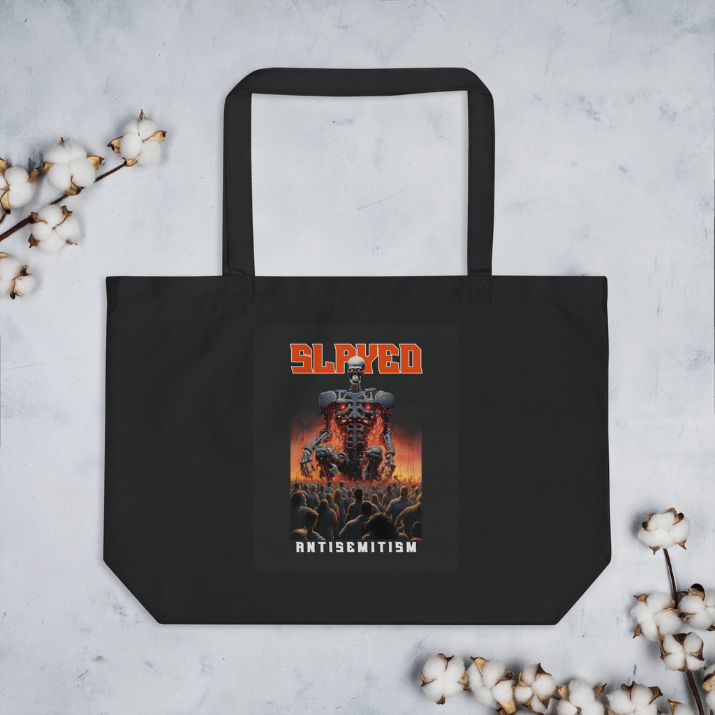 Horror Movie | Antisemitism | Large Organic Tote Bag Jouparty