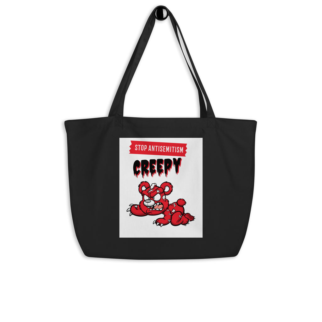 Horror Movie | Antisemitism | Large Organic Tote Bag Jouparty