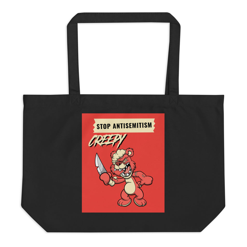 Horror Movie | Antisemitism | Large Organic Tote Bag Jouparty