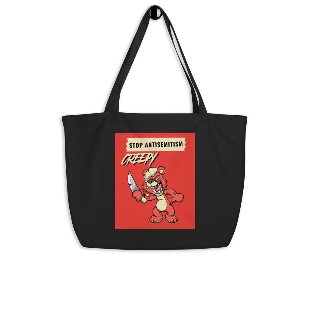Horror Movie | Antisemitism | Large Organic Tote Bag Jouparty