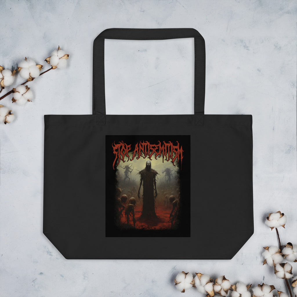Horror Movie | Antisemitism | Large Organic Tote Bag