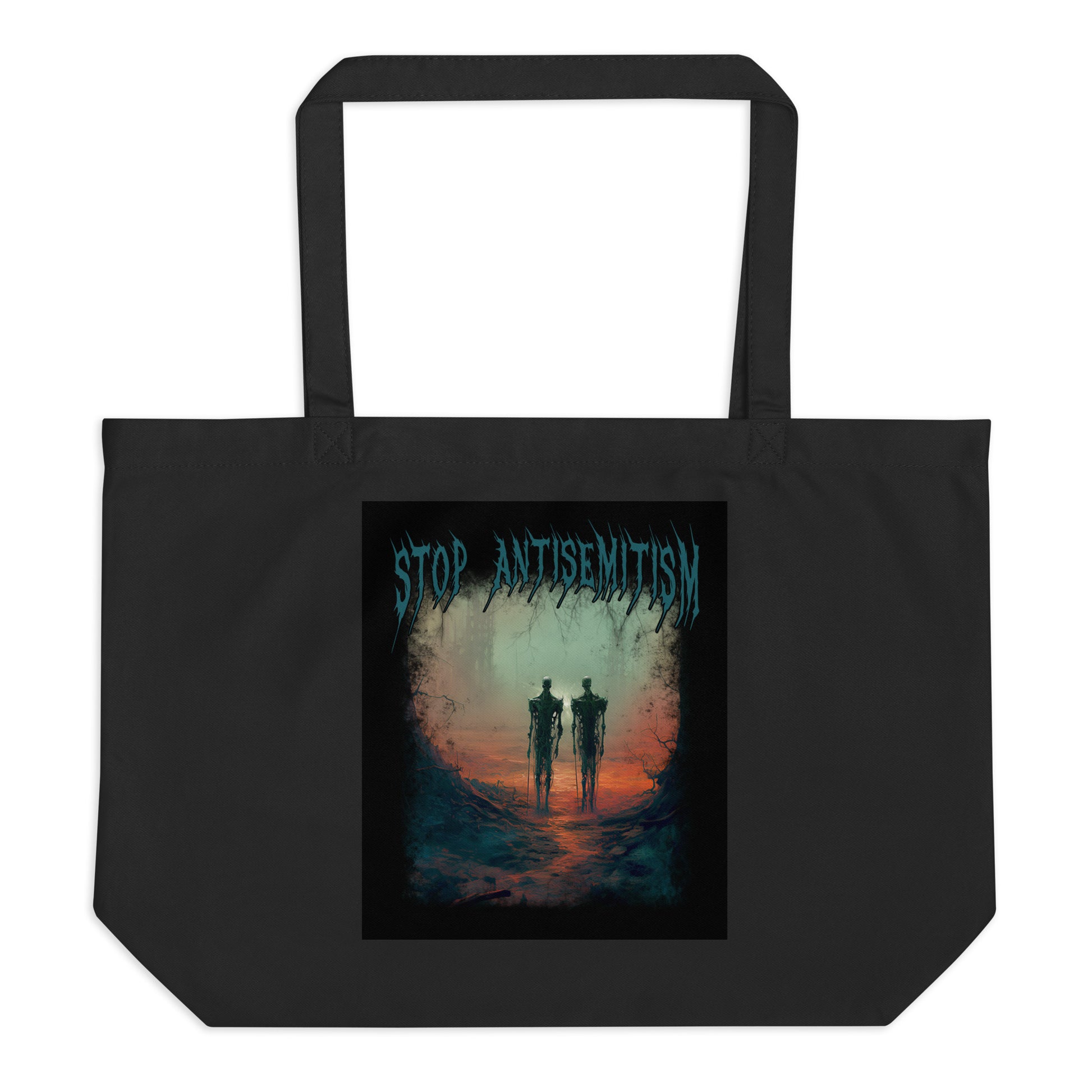 Horror Movie | Antisemitism | Large Organic Tote Bag Jouparty