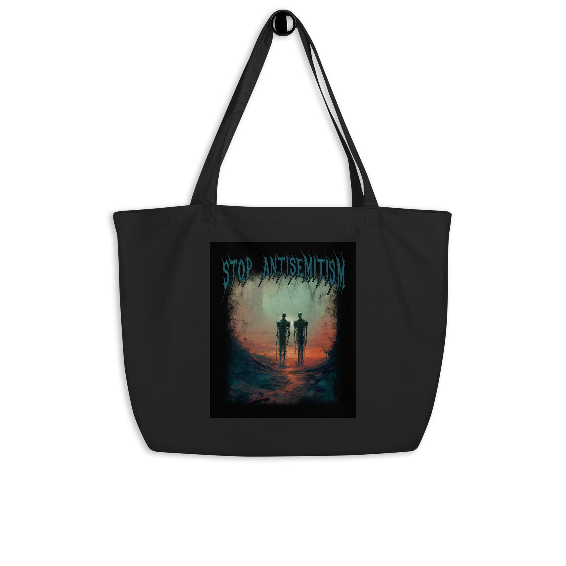 Horror Movie | Antisemitism | Large Organic Tote Bag Jouparty