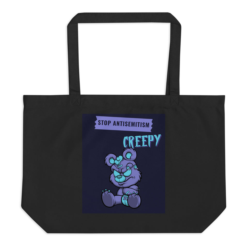 Horror Movie | Antisemitism | Large Organic Tote Bag Jouparty