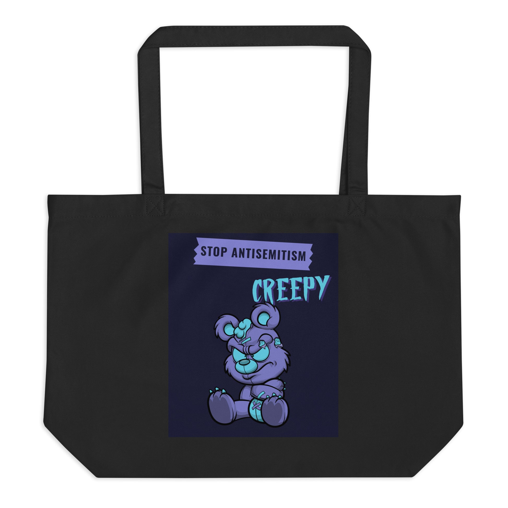 Horror Movie | Antisemitism | Large Organic Tote Bag Jouparty