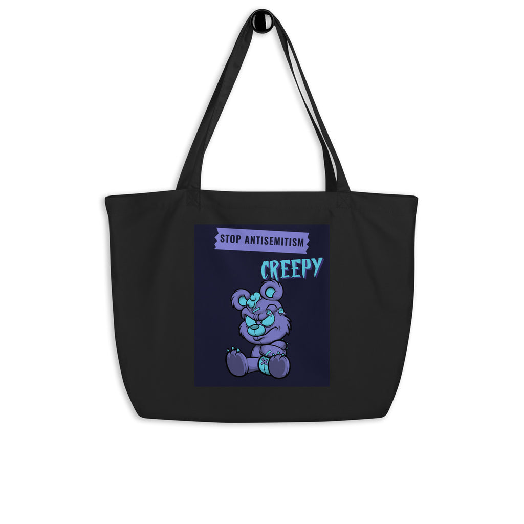Horror Movie | Antisemitism | Large Organic Tote Bag Jouparty