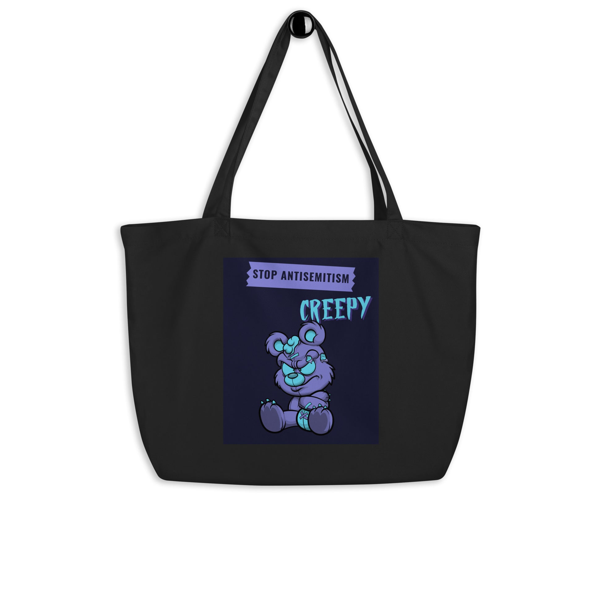 Horror Movie | Antisemitism | Large Organic Tote Bag Jouparty