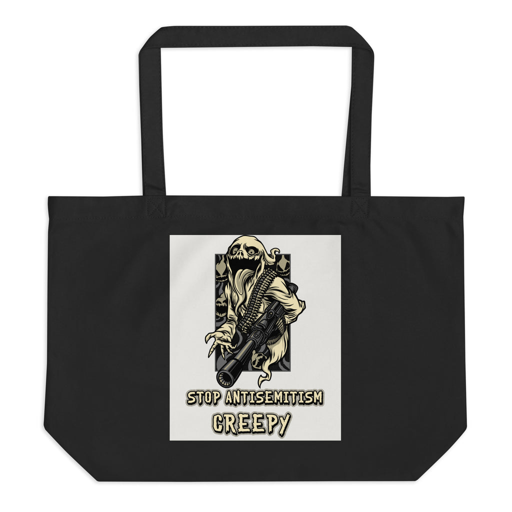 Horror Movie | Antisemitism | Large Organic Tote Bag Jouparty