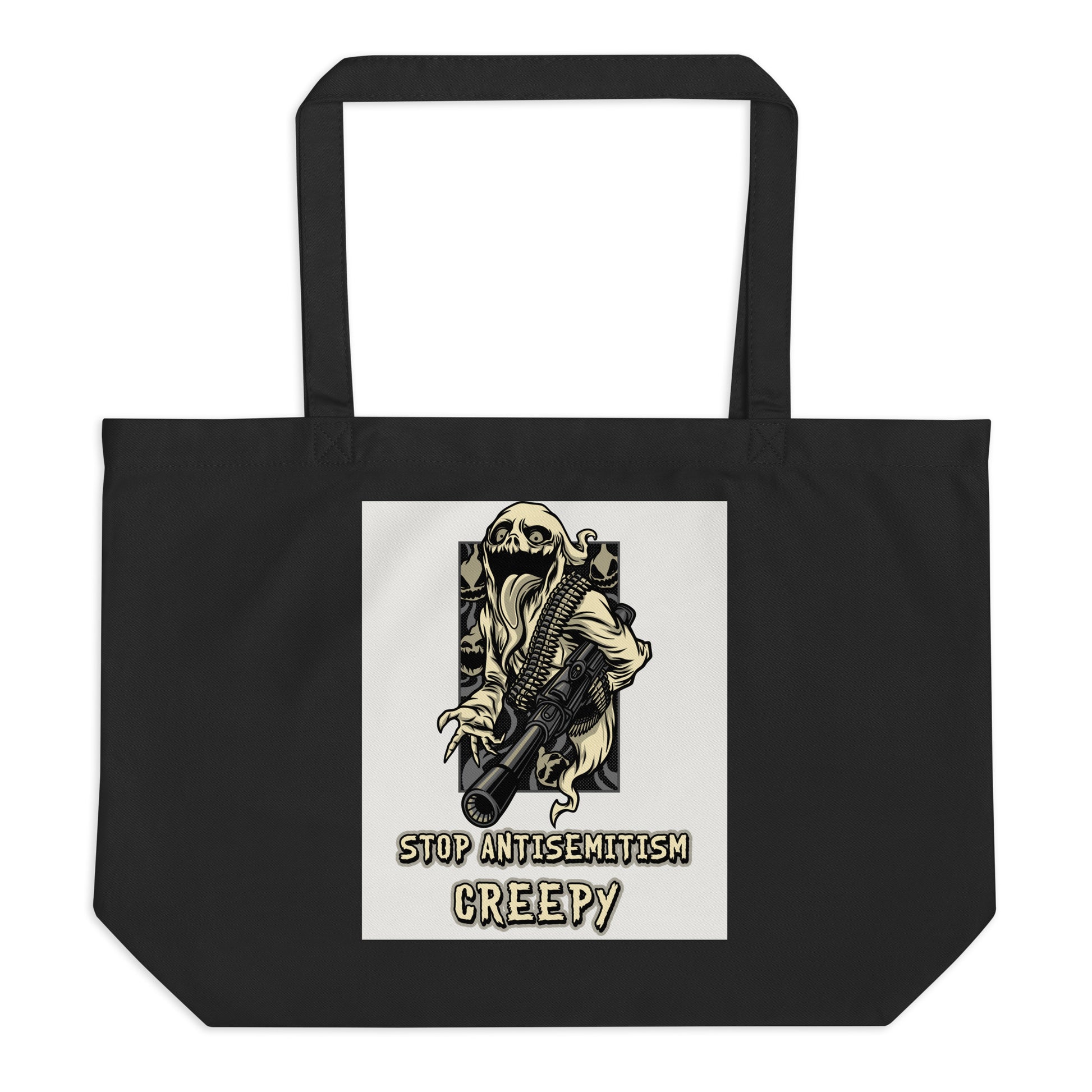 Horror Movie | Antisemitism | Large Organic Tote Bag Jouparty
