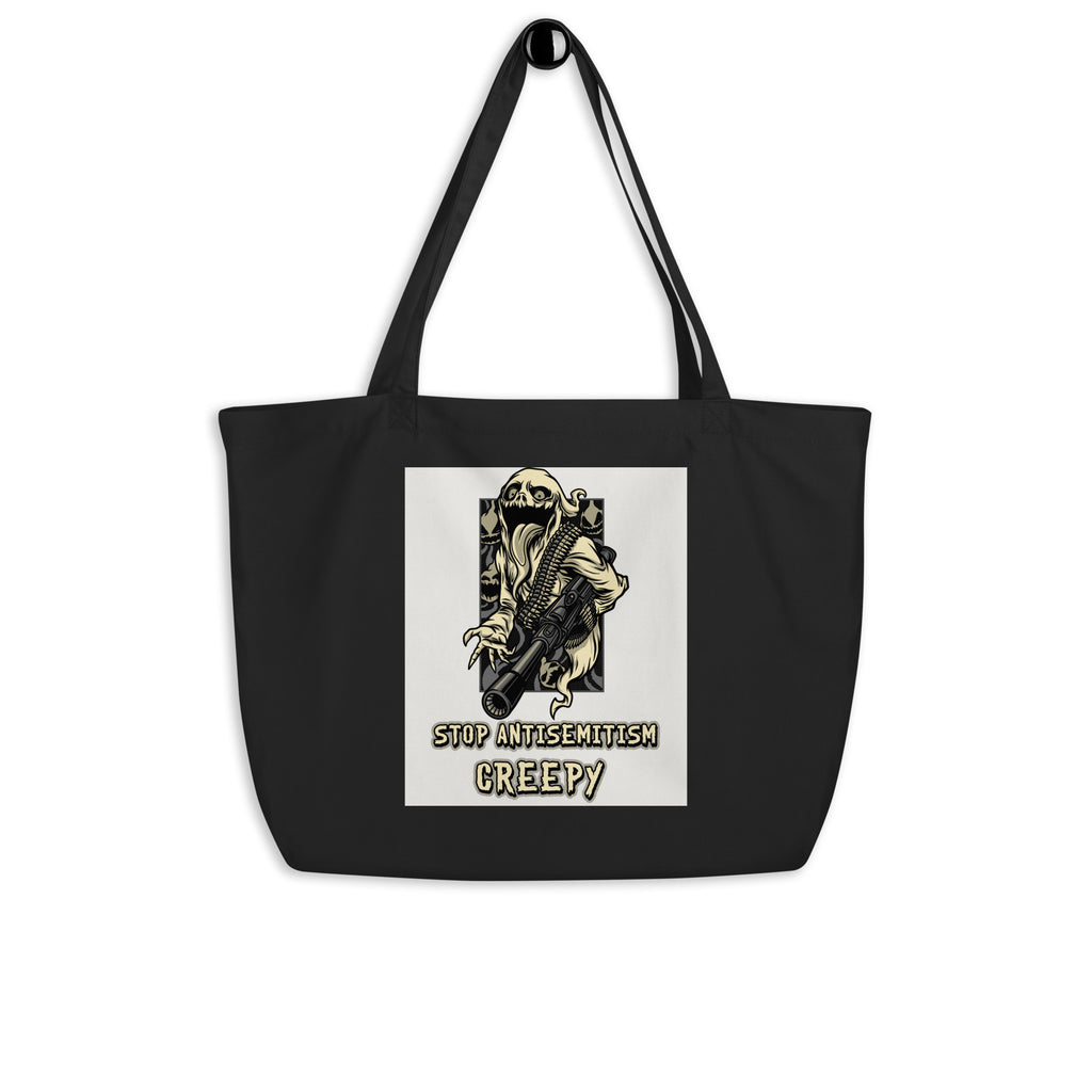 Horror Movie | Antisemitism | Large Organic Tote Bag Jouparty