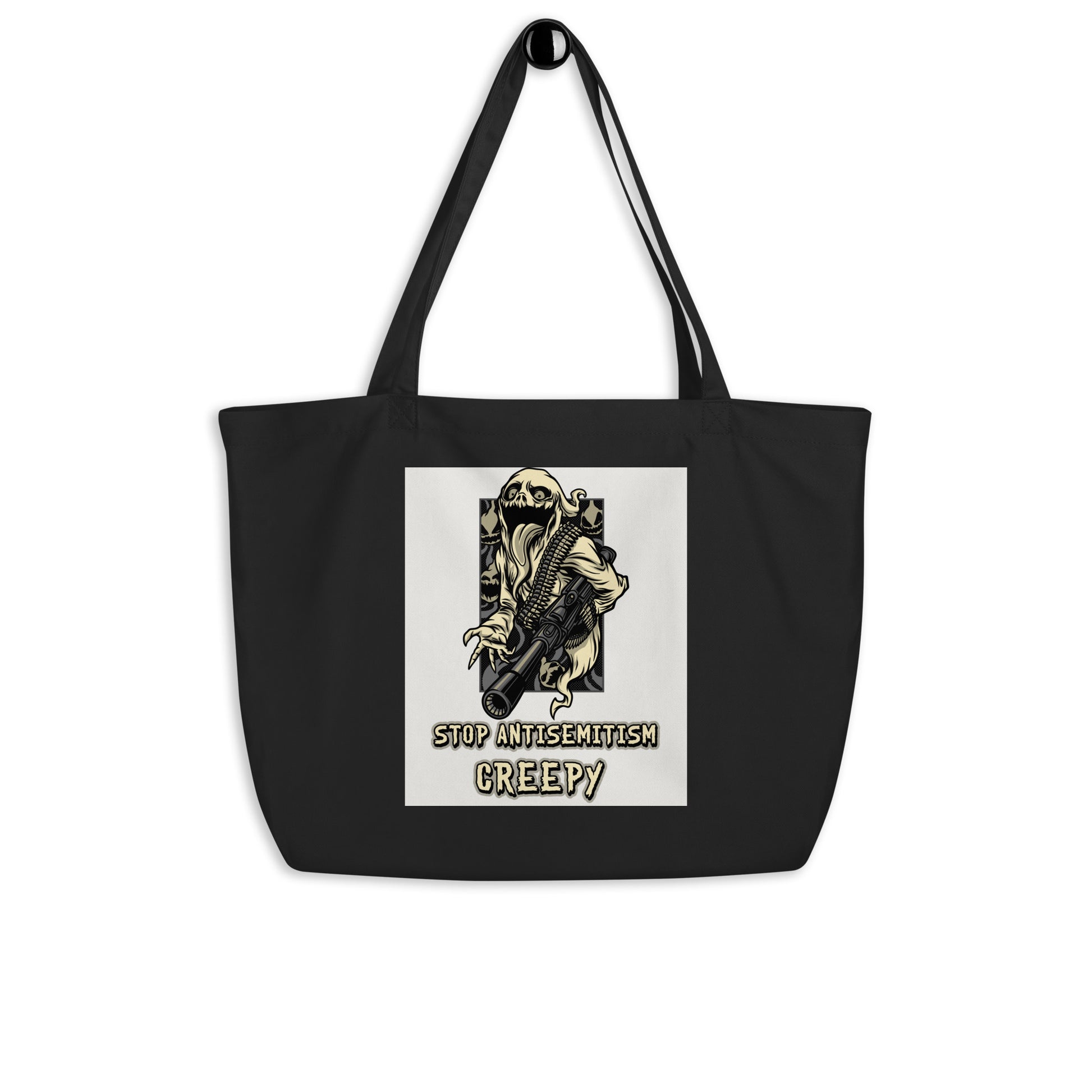Horror Movie | Antisemitism | Large Organic Tote Bag Jouparty