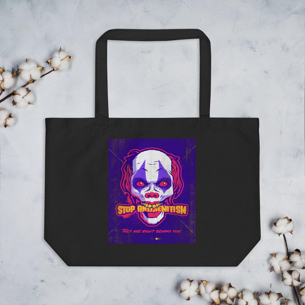Horror Movie | Antisemitism | Large Organic Tote Bag