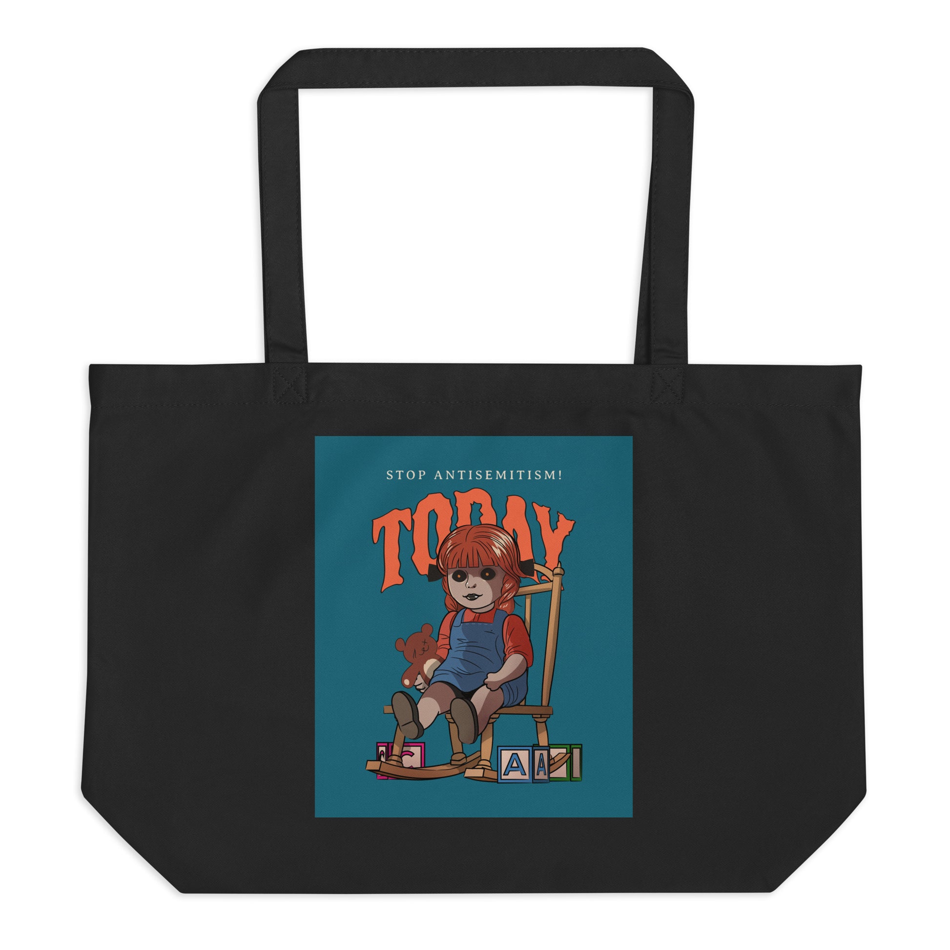 Horror Movie | Antisemitism | Large Organic Tote Bag
