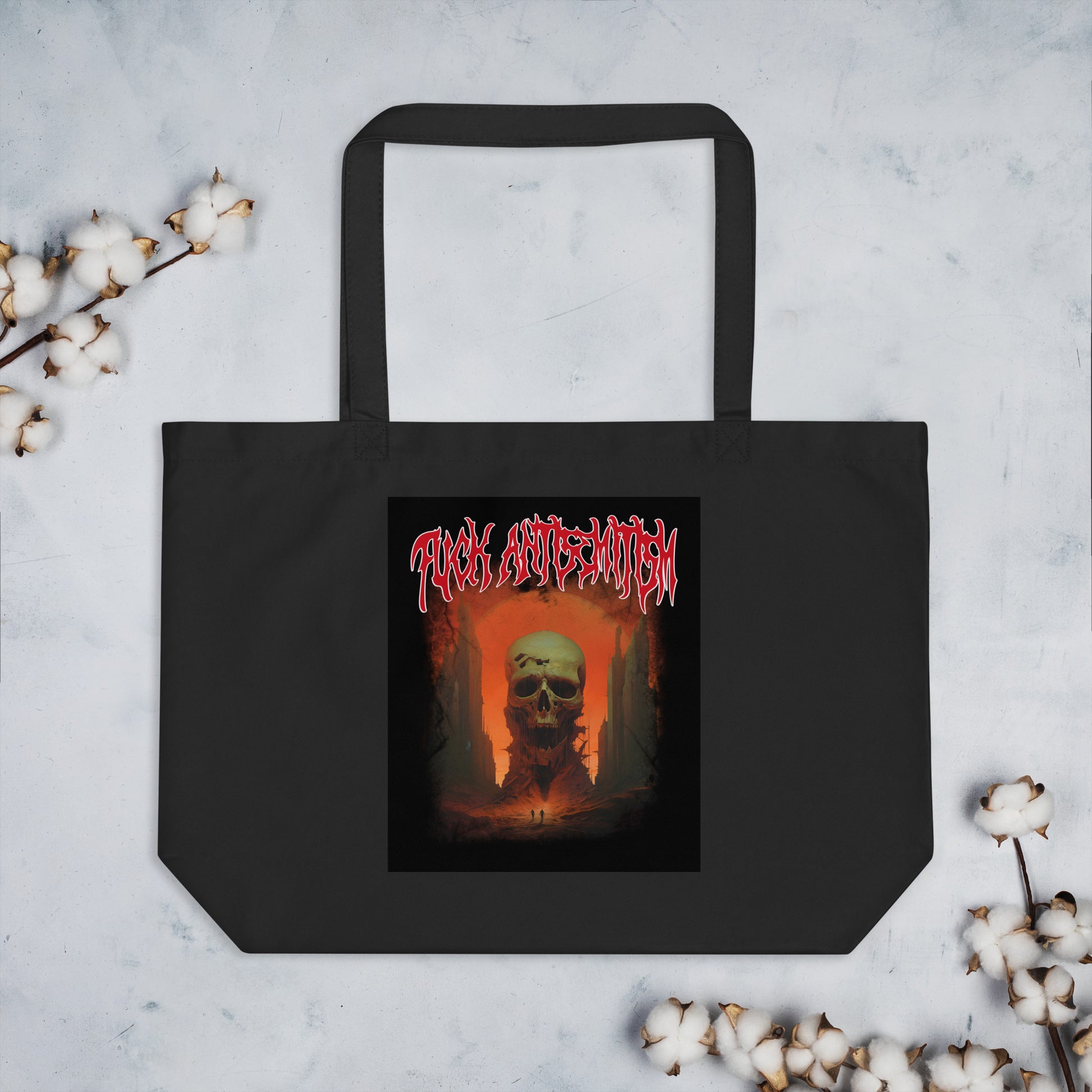 Horror Movie | Antisemitism | Large Organic Tote Bag