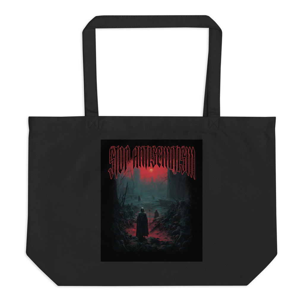 Horror Movie | Antisemitism | Large Organic Tote Bag Jouparty