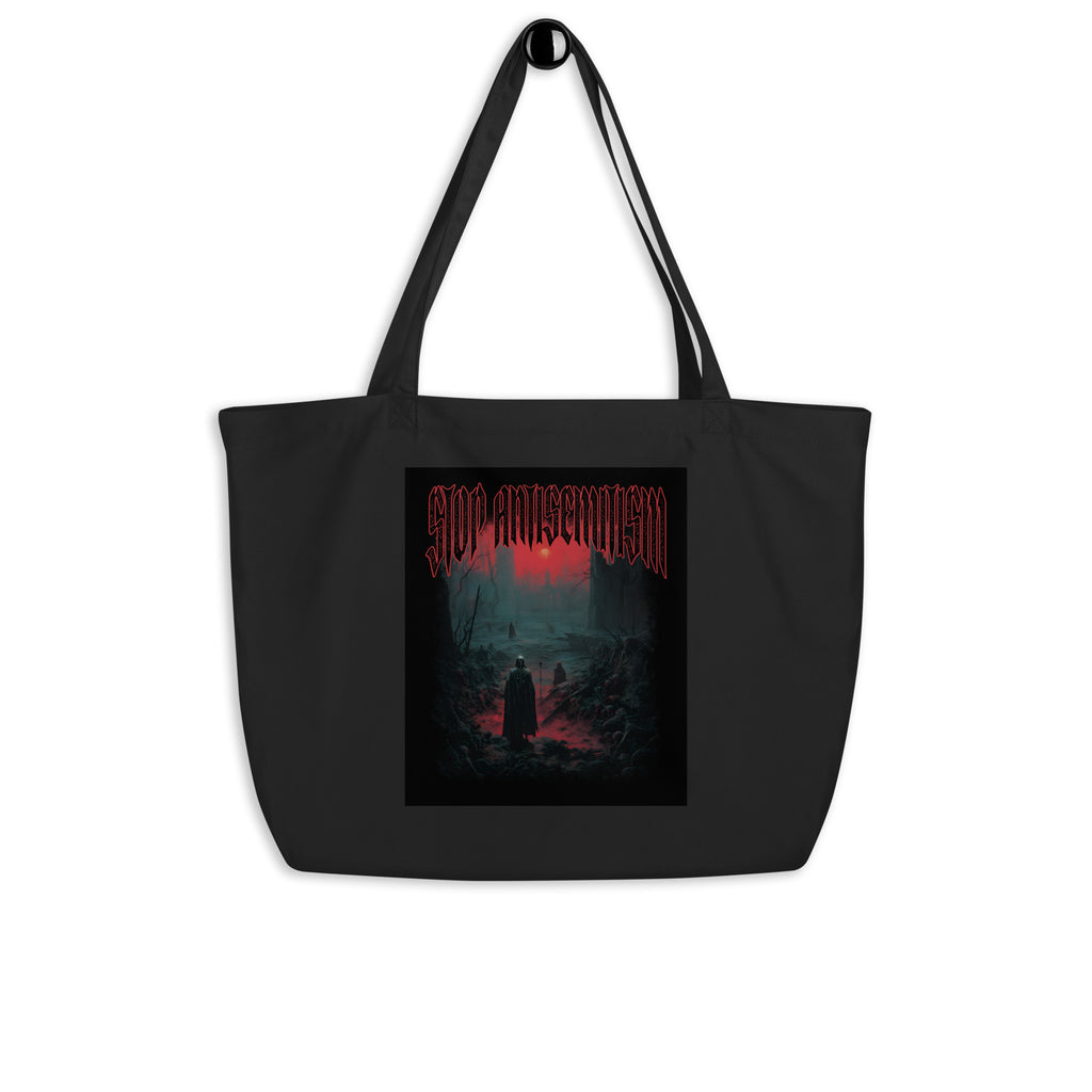 Horror Movie | Antisemitism | Large Organic Tote Bag Jouparty
