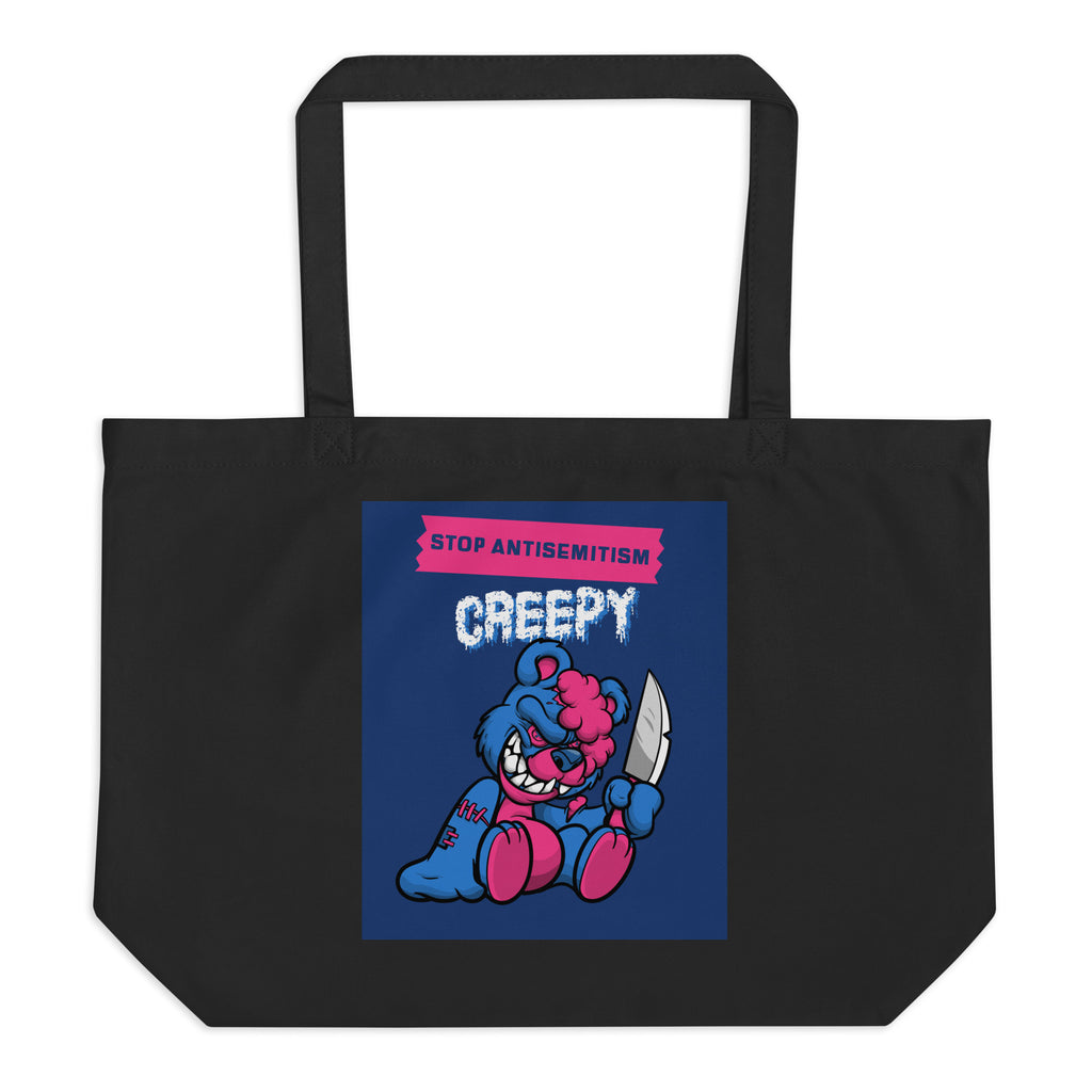 Horror Movie | Antisemitism | Large Organic Tote Bag Jouparty