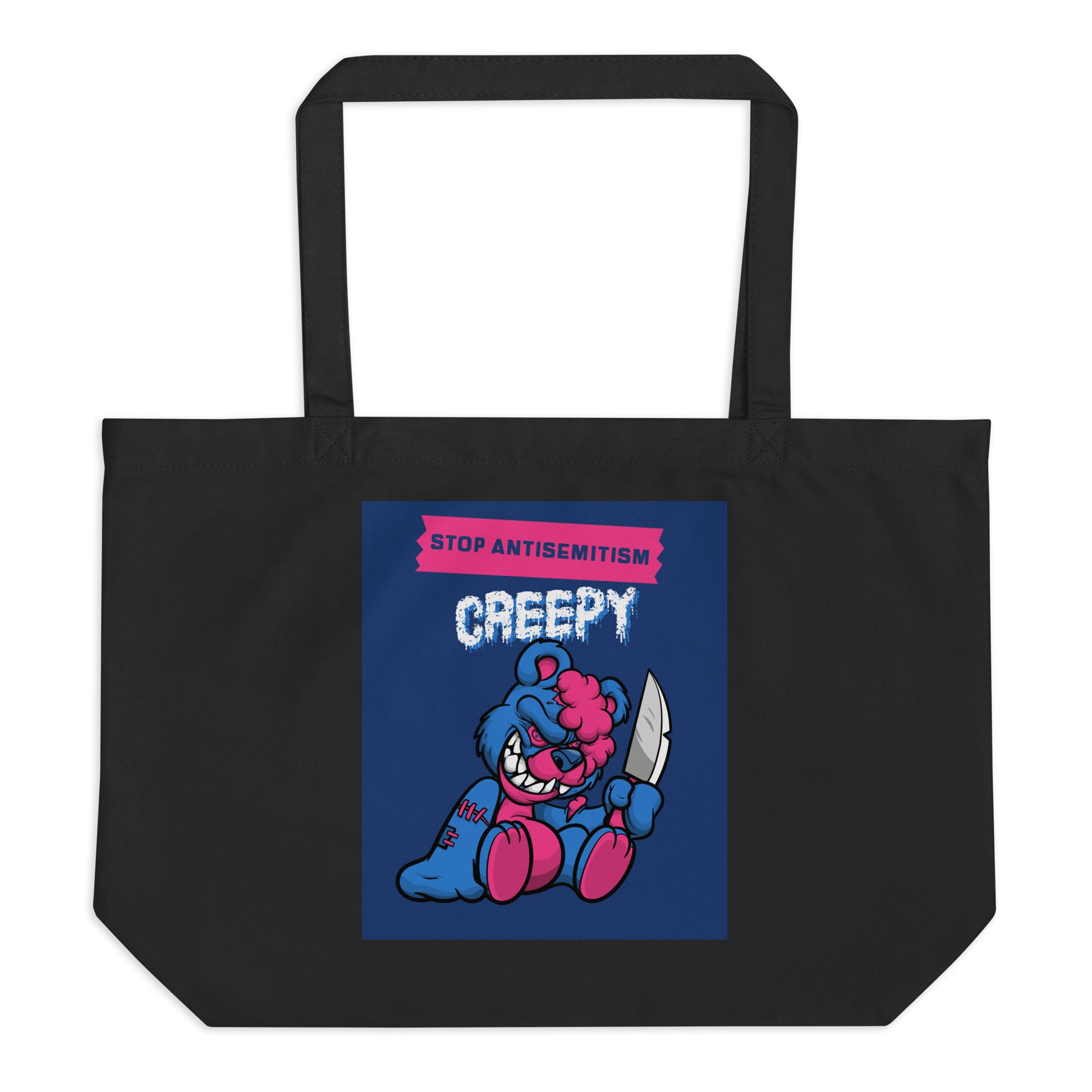 Horror Movie | Antisemitism | Large Organic Tote Bag Jouparty