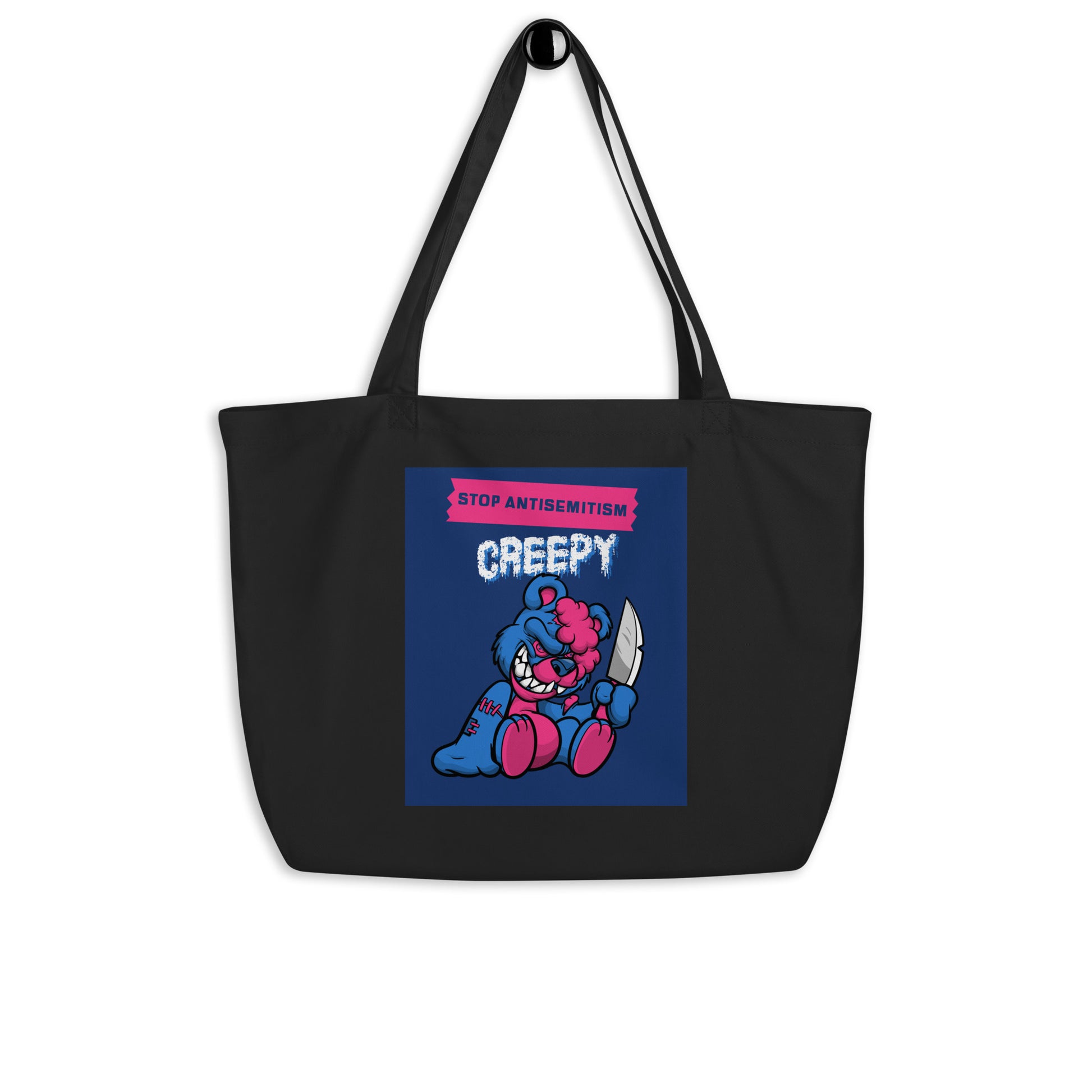 Horror Movie | Antisemitism | Large Organic Tote Bag Jouparty
