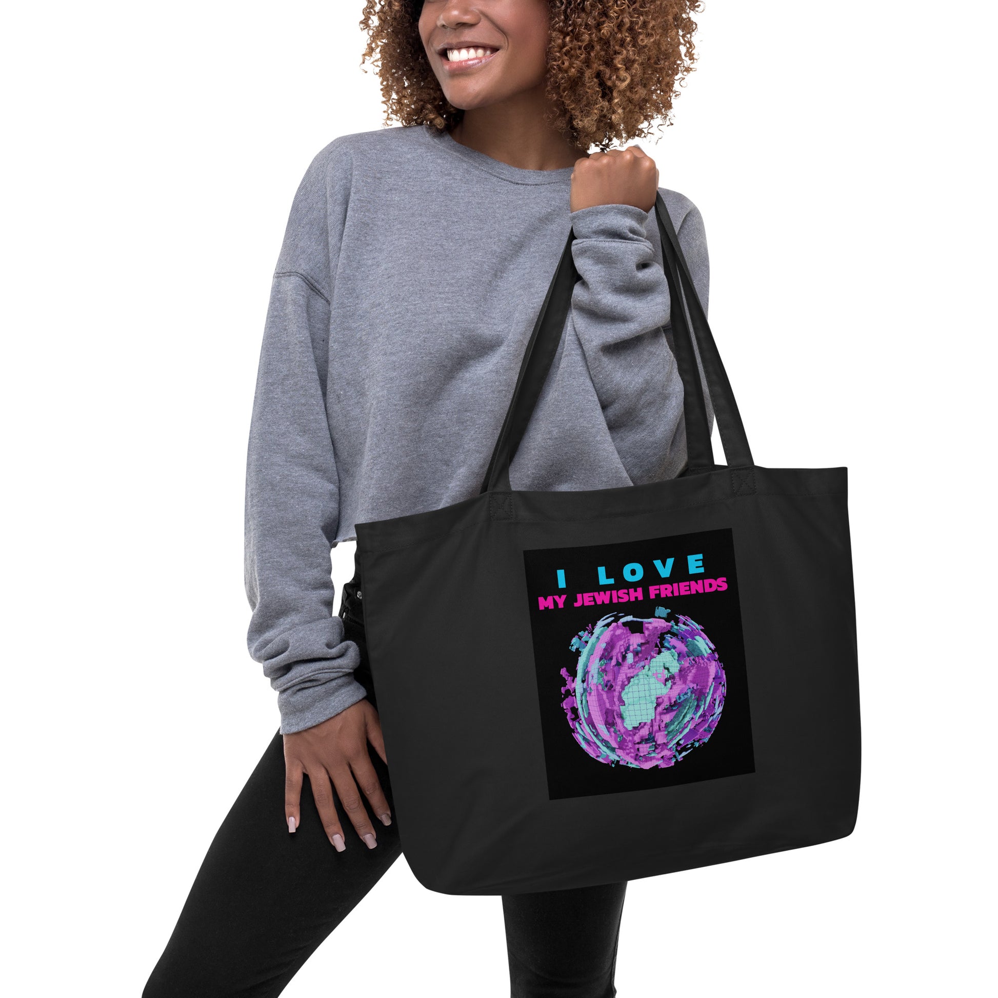 I Love My Jewish Friends | Large Organic Tote Bag