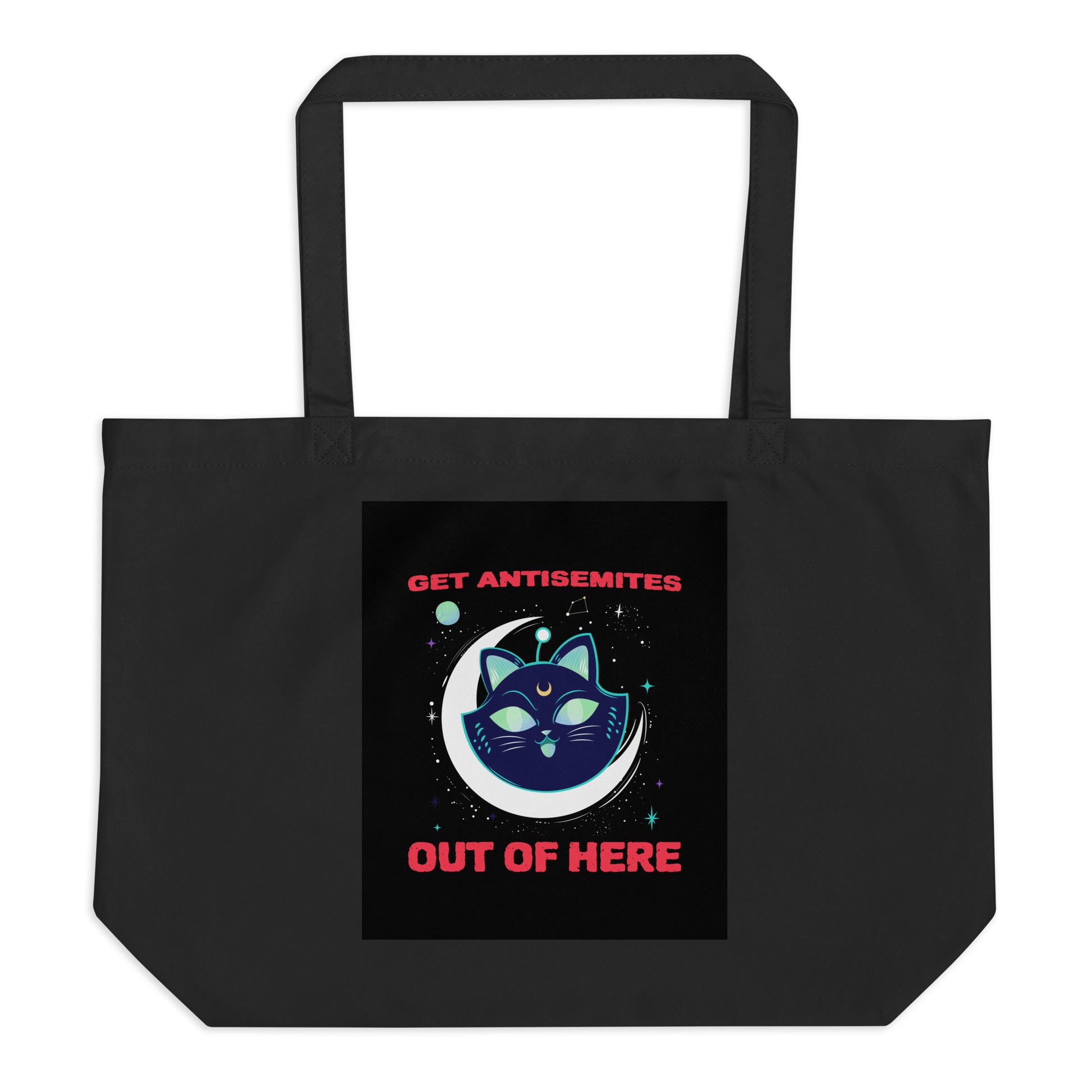 Get Alien Out | Antisemitism | Large Organic Tote Bag Jouparty