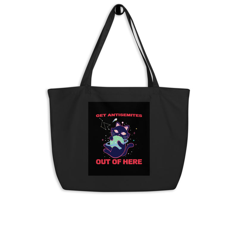 Get Alien Out | Antisemitism | Large Organic Tote Bag
