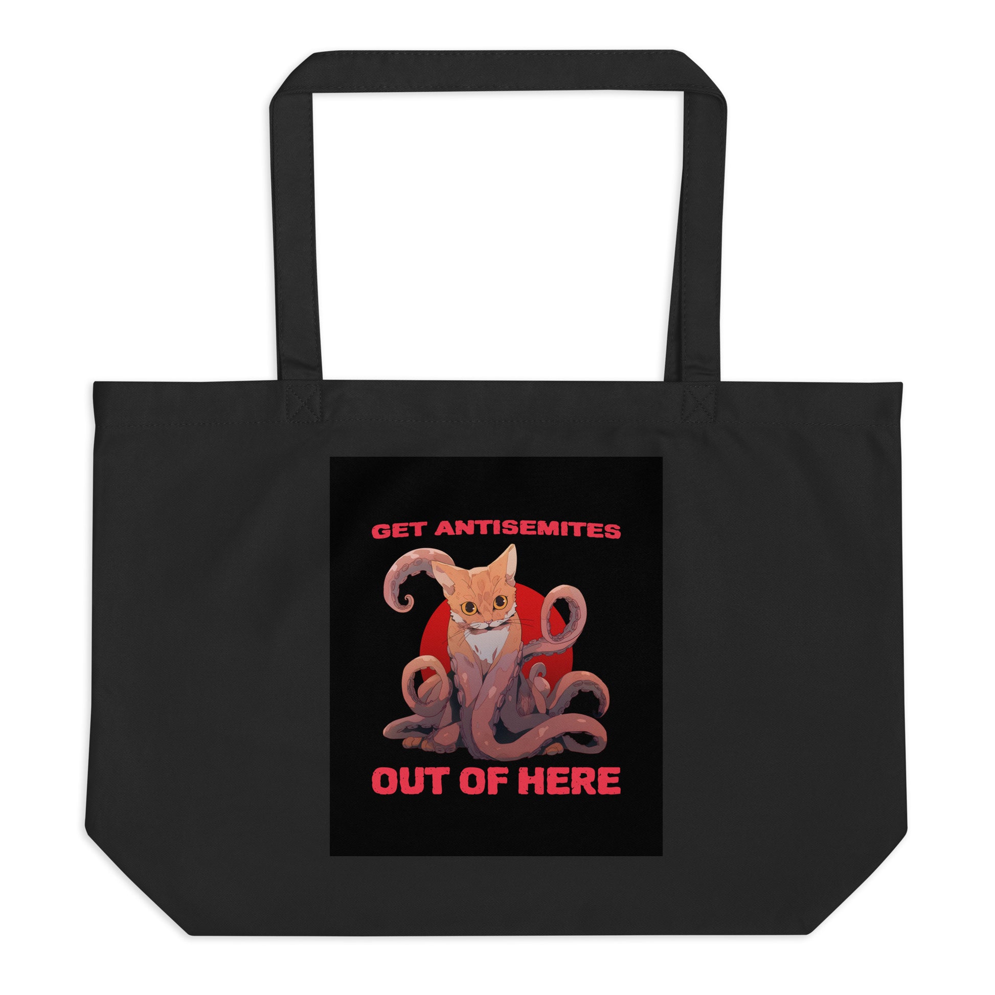 Get Alien Out | Antisemitism | Large Organic Tote Bag Jouparty
