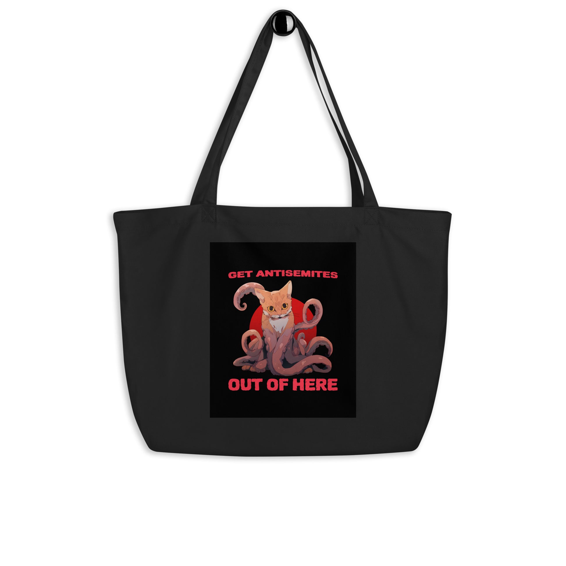Get Alien Out | Antisemitism | Large Organic Tote Bag Jouparty