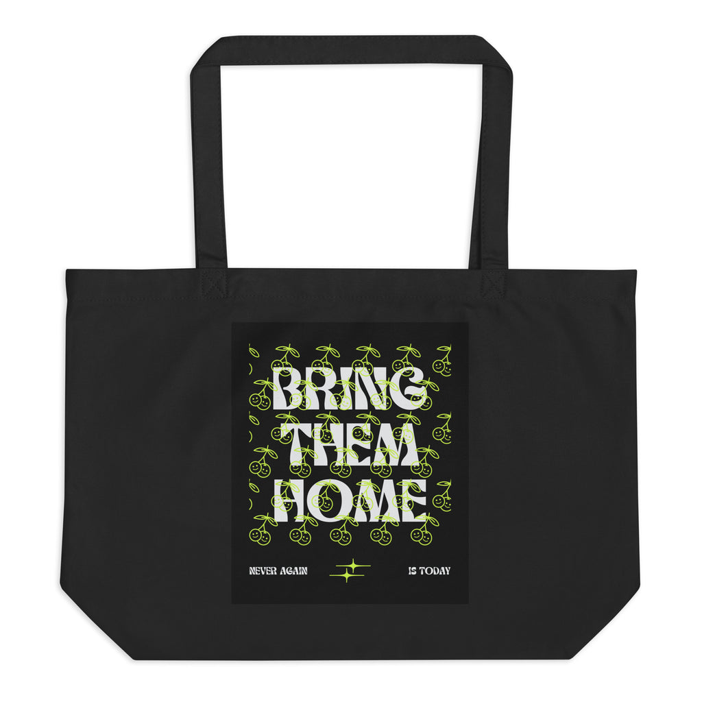 Bring Them Home | Neon Green Edition | Large Organic Tote Bag