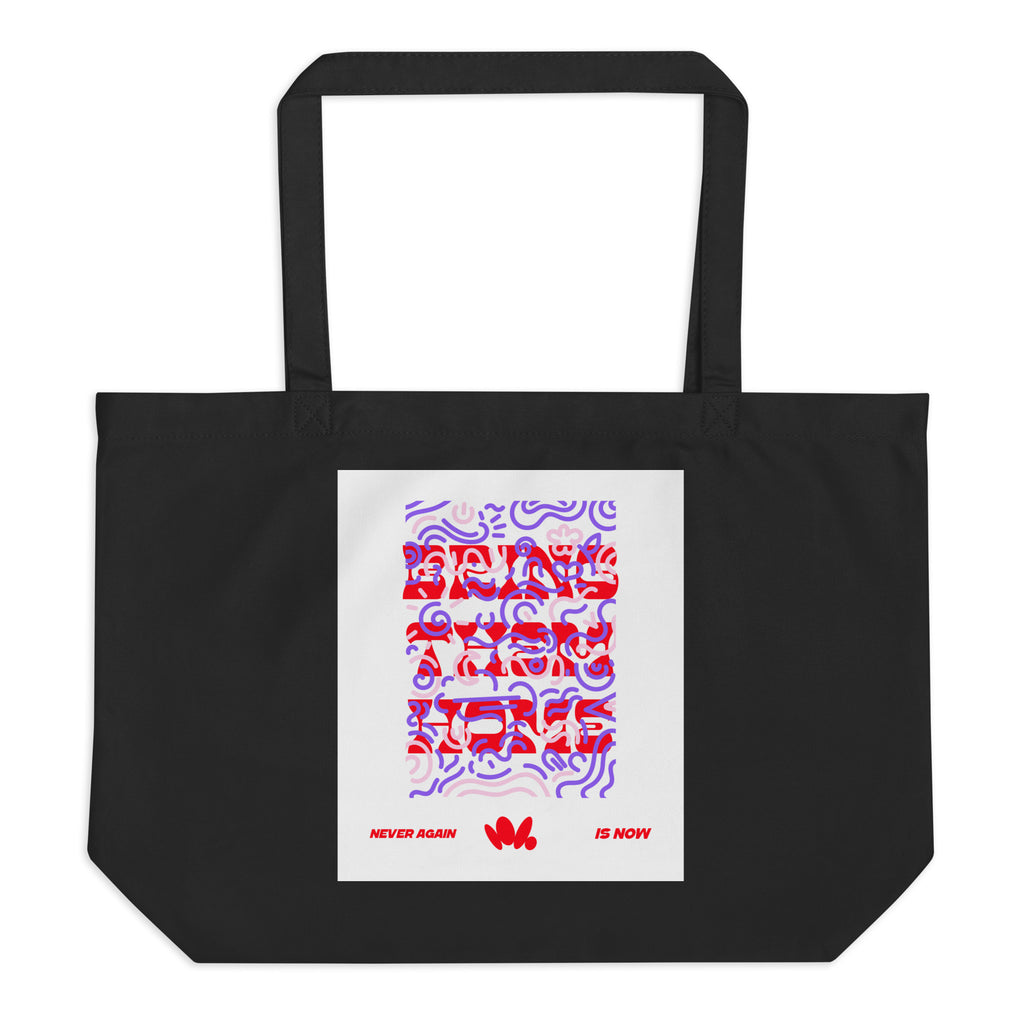 Bring Them Home | Red-Purple Edition | Large Organic Tote Bag