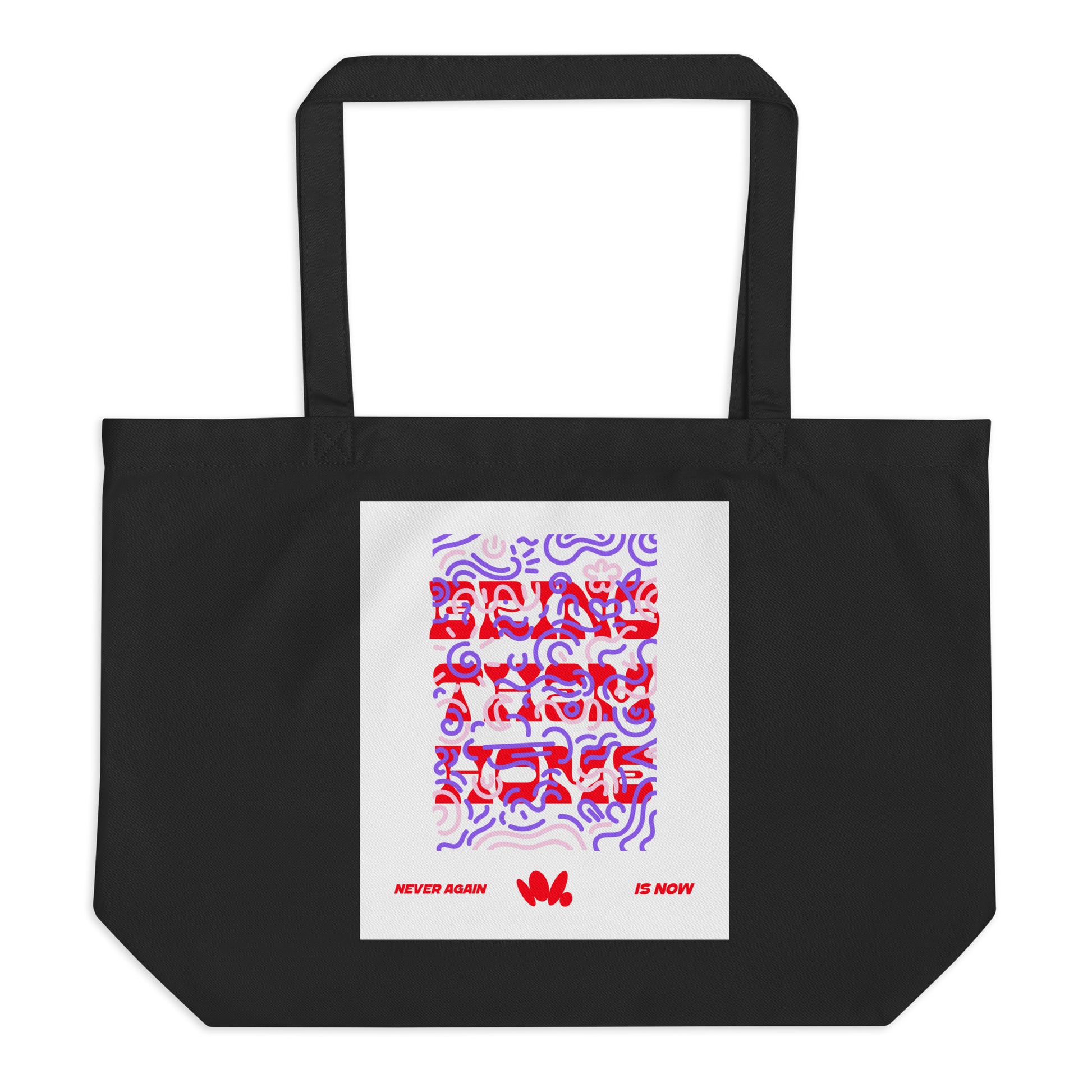 Bring Them Home | Red-Purple Edition | Large Organic Tote Bag