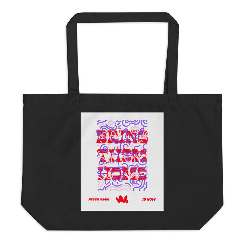 Bring Them Home | Red-Purple Edition | Large Organic Tote Bag