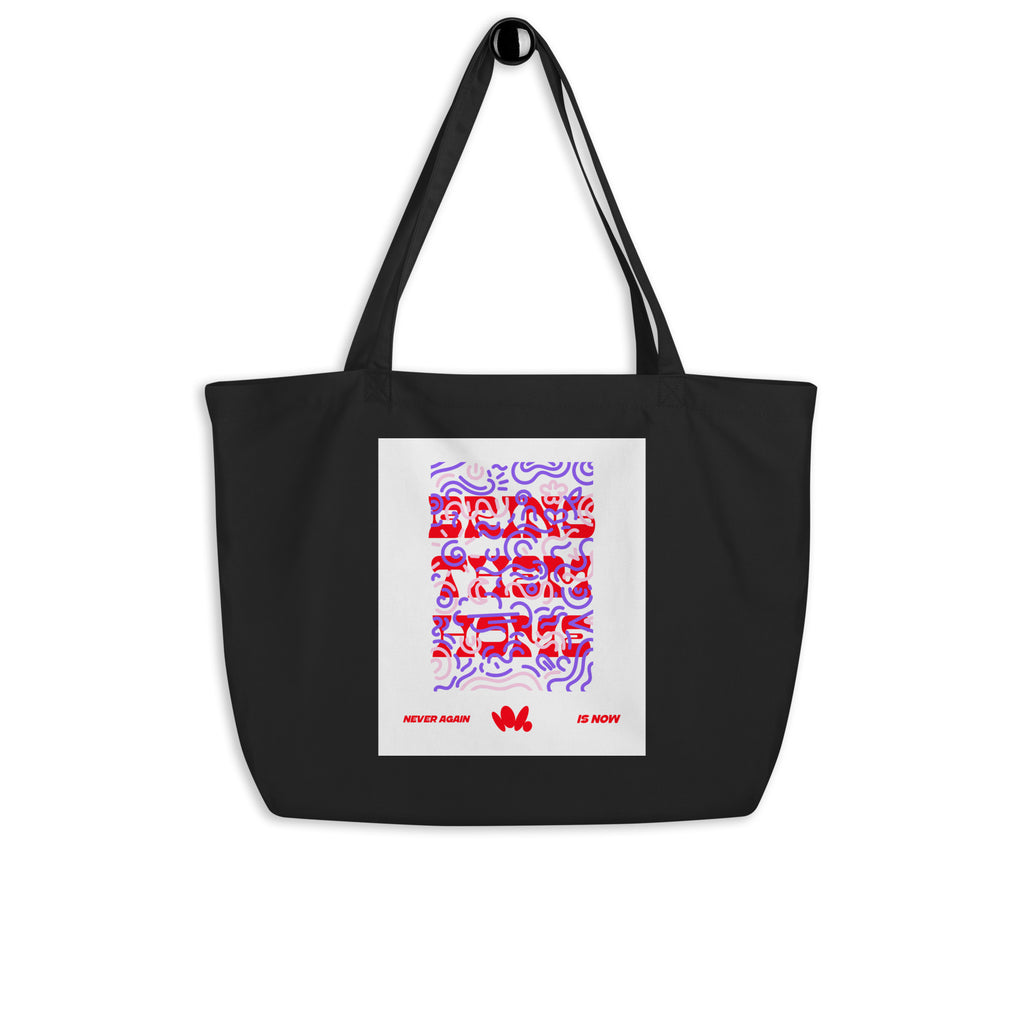 Bring Them Home | Red-Purple Edition | Large Organic Tote Bag