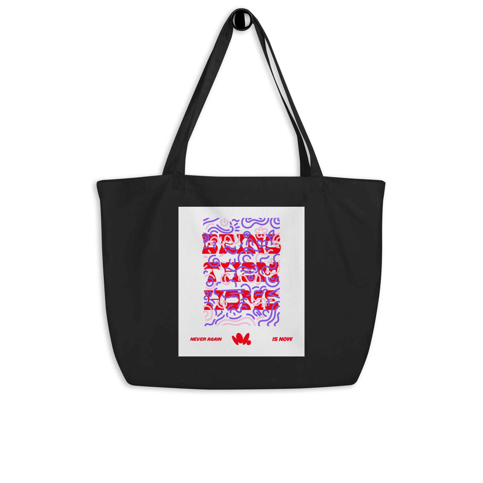 Bring Them Home | Red-Purple Edition | Large Organic Tote Bag