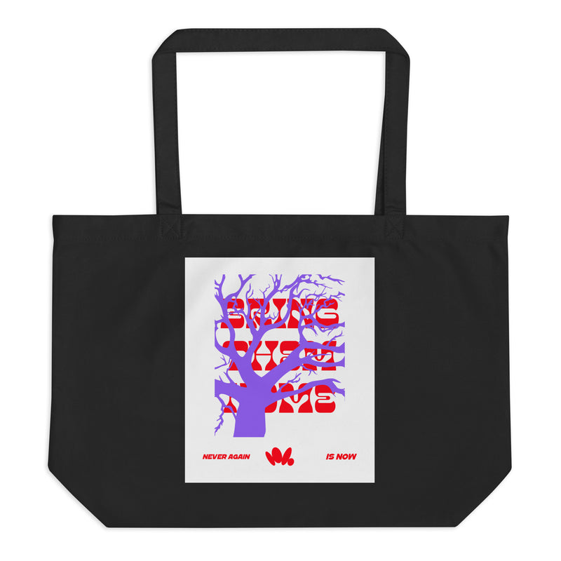 Bring Them Home | Red-Purple Edition | Large Organic Tote Bag