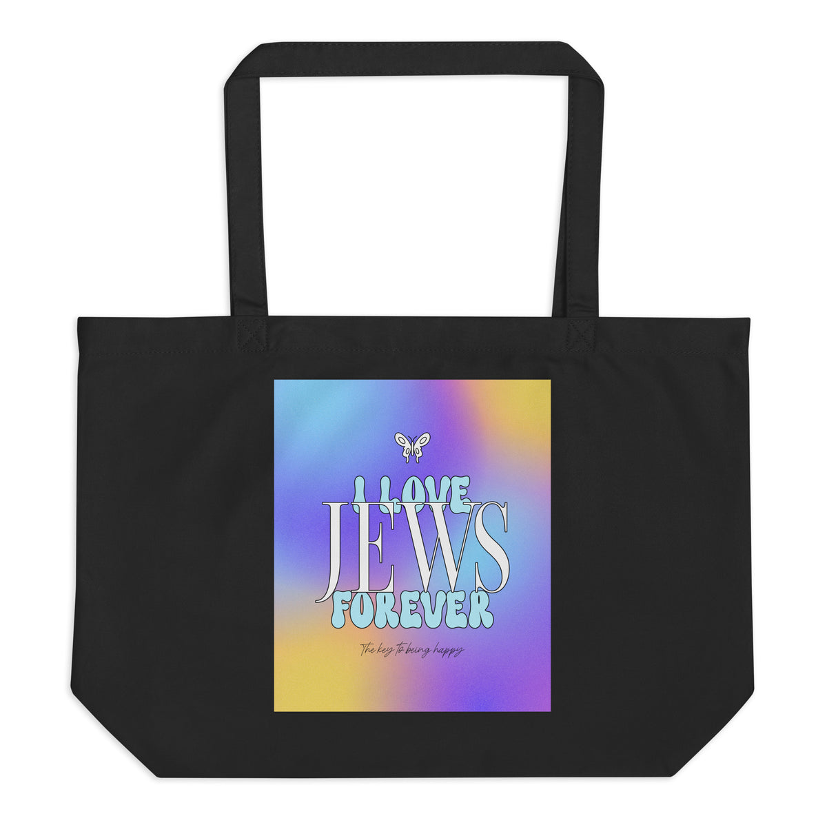 All In For Jews | Large Organic Tote Bag Jouparty