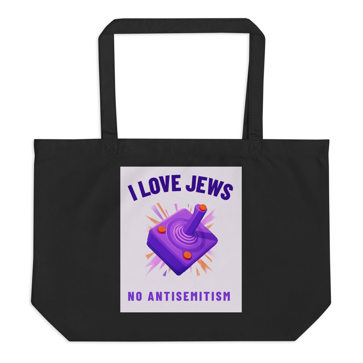 All In For Jews | Large Organic Tote Bag Jouparty