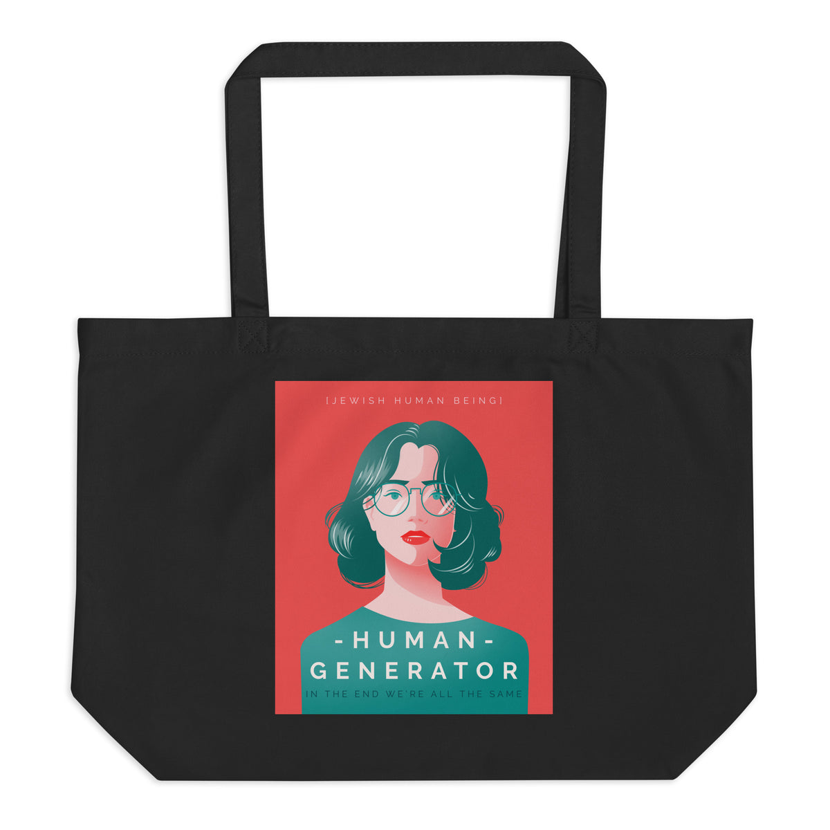 All In For Jews | Large Organic Tote Bag Jouparty
