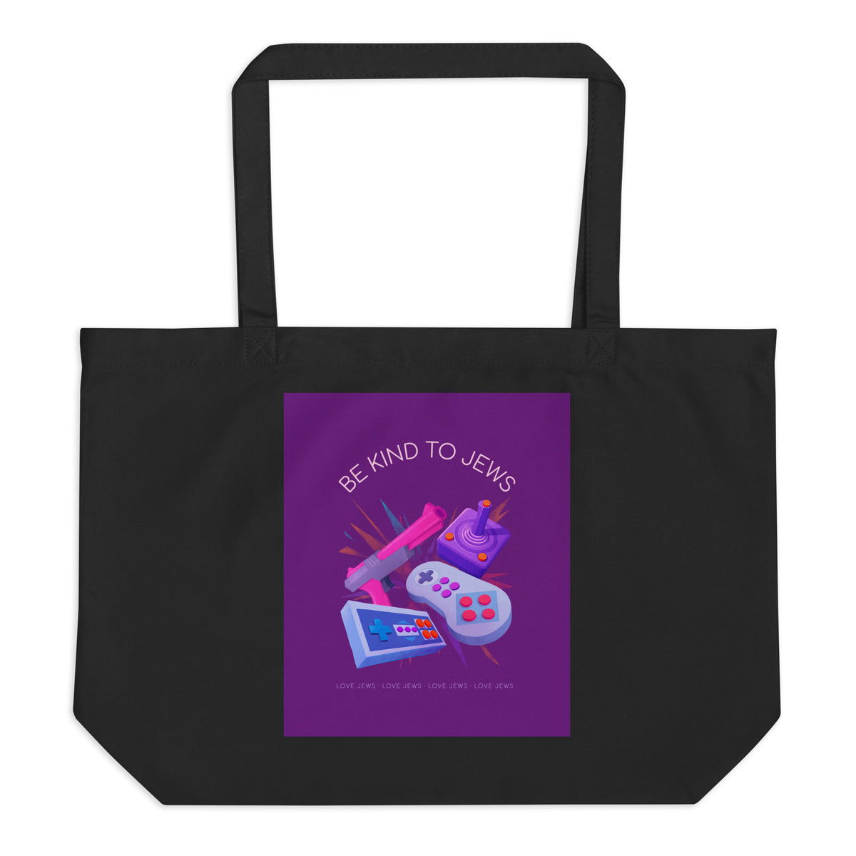 All In For Jews | Large Organic Tote Bag Jouparty