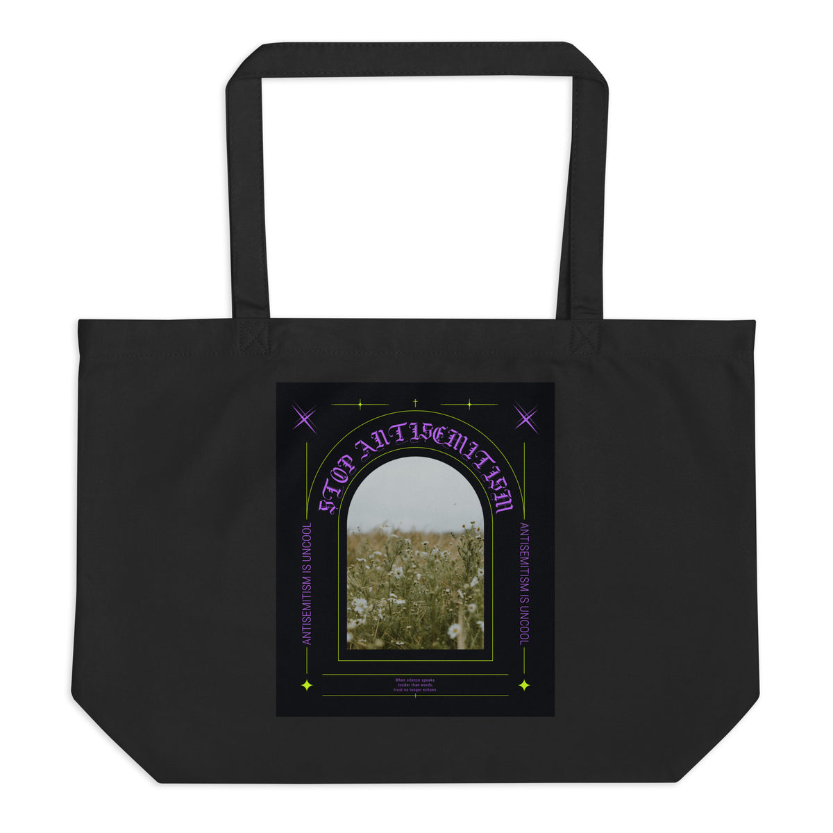 All In For Jews | Large Organic Tote Bag Jouparty
