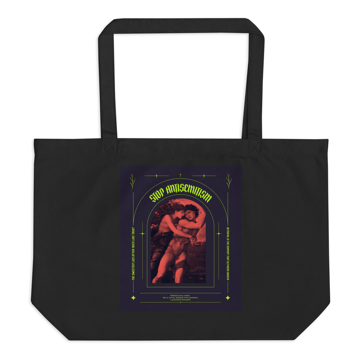 All In For Jews | Large Organic Tote Bag Jouparty