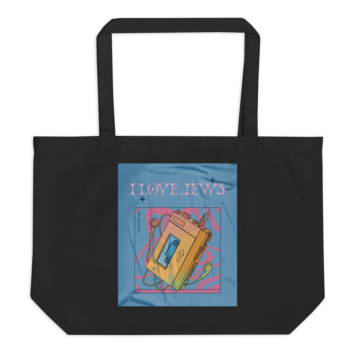 All In For Jews | Large Organic Tote Bag Jouparty