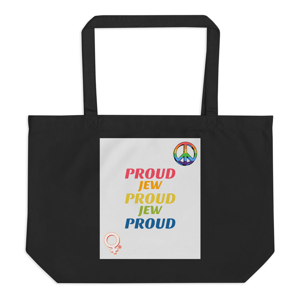 All In For Jews | Large Organic Tote Bag Jouparty