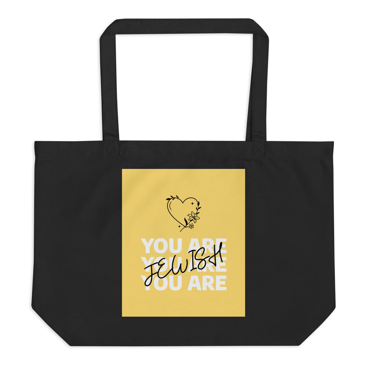 All In For Jews | Large Organic Tote Bag Jouparty
