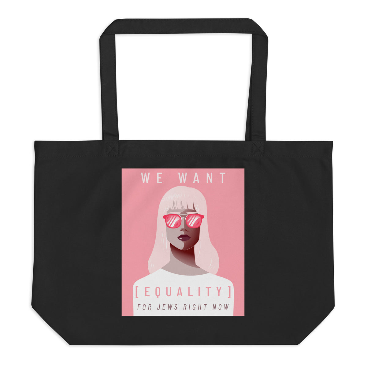 All In For Jews | Large Organic Tote Bag Jouparty